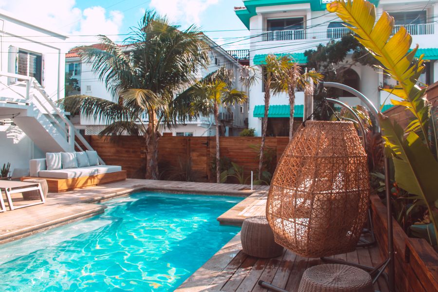 The best hostel Belize Beachfront San Pedro Sandbar